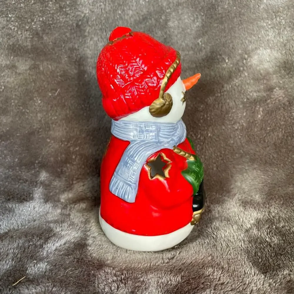 Snowman Tea Light Candle Holder 6